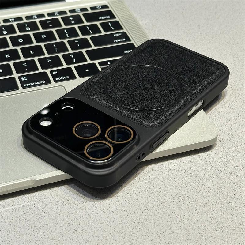 Magnetic Glass Lens Protector for iPhone 14-17 Pro Cases