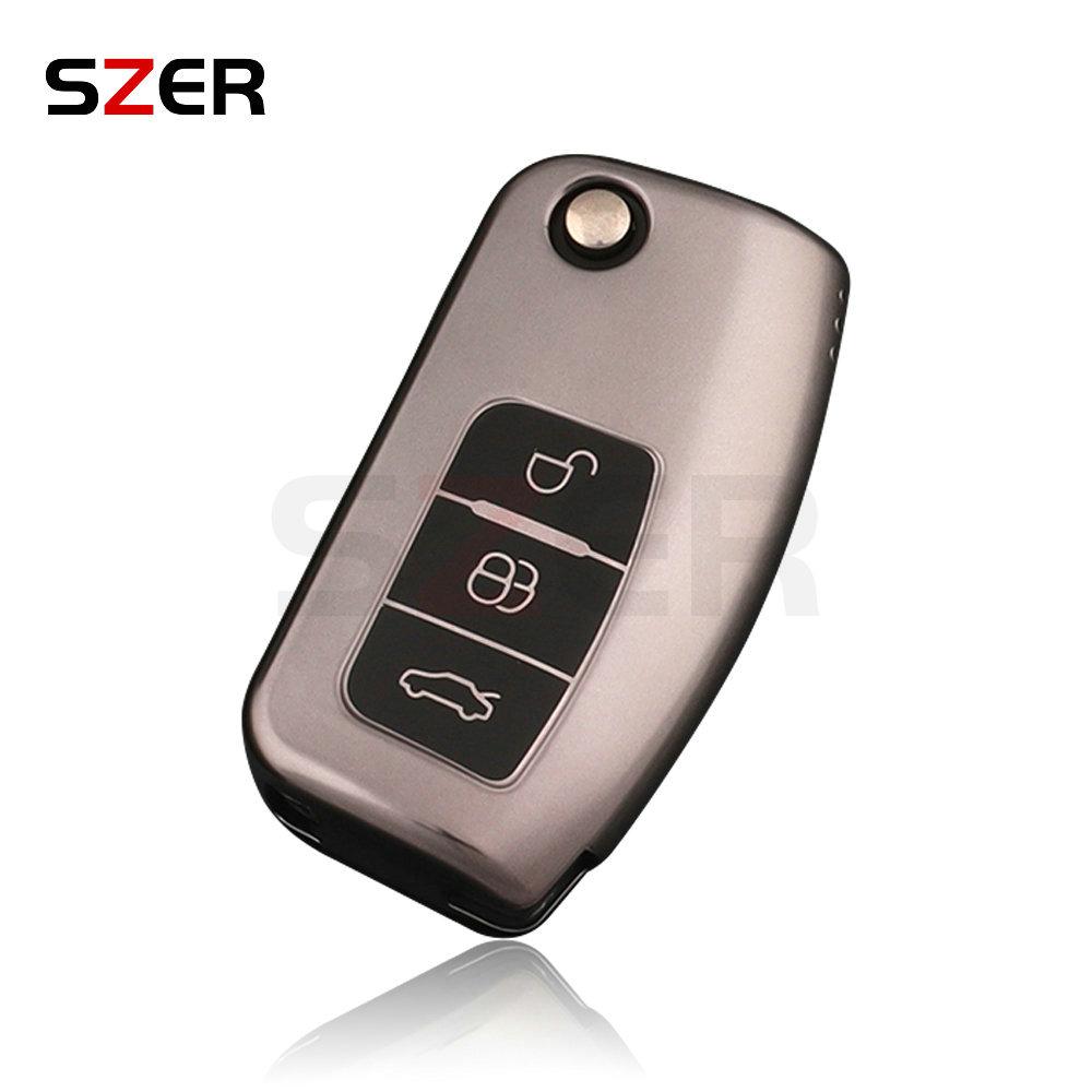 New Car Key Case Cover For Ford Fiesta Focus Mondeo Falcon B-Max C-Max S-Max Eco Sport Galaxy Territory Tpu Shell Fob Protector