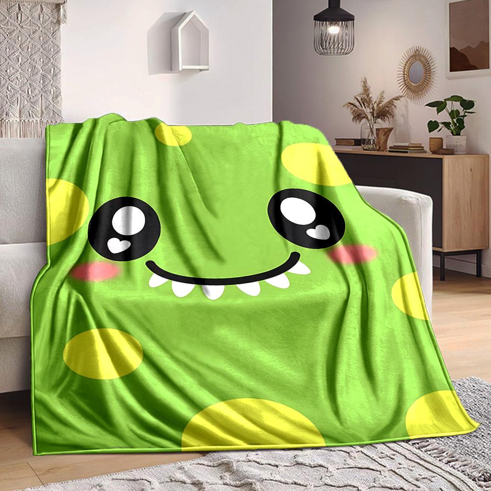 1pc Cute Monster Blanket, Lightweight Flannel Throw Blanket for Sofa, Bed, Travel, Camping, Living Room, Office, Couch, Chair, and Bed