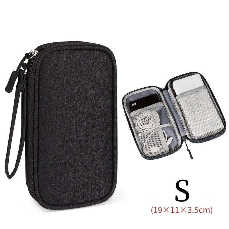 Large Size Travel Cable Organizer Bag Storage Pouch Carry Case Portable Waterproof Storage Bags for Cable Cord and Electronics AVE