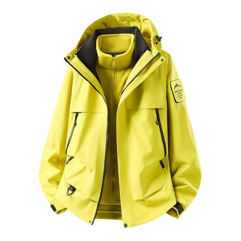 3-in-1 Outdoor Jacket Men Women Hiking Camping Climbing Windproof Waterproof Coat