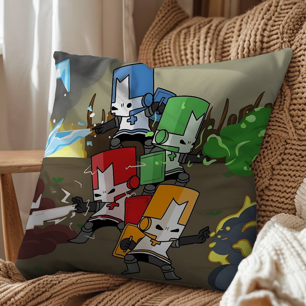 Art Cute Cool Castle Crashers Pillow Cover Living Room Sofa Cushion Cover Bedroom Room Bed Pillow Cover Home Decoration