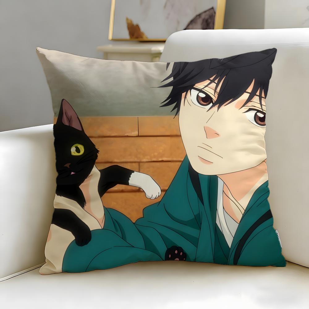 classic manga Ao Haru Ride Cushion Cover Soft & Easy-Wash Pillow Case – Versatile for Couch, Bed, Travel and Office