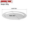 Plateau de service ovale miroir en acier inoxydable