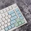 Mechanical Keyboard Keycap Minimalist Ice Mint Keys DA Profile 133Keys Dye Sub KeyCap for   MX DZ60 RK61 64 GK61