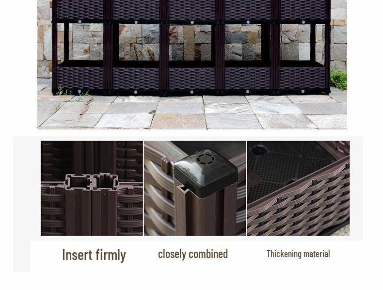 Large Outdoor Plastic Elevated Vegetable Planter Box for Balcony Gardening