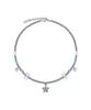 Vvv Star Ribbon Ball Chain Surgical Necklace