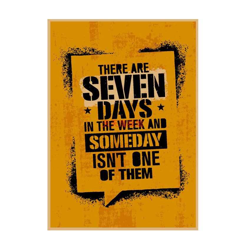 Industrial Style Motivational Gym Poster for Cafe, Bar, and Restaurant Decor
