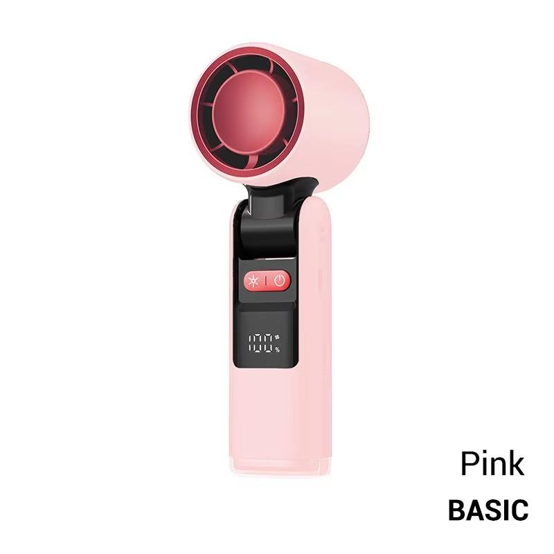 Mini Ice Cold Fan Outdoor Foldable Handheld Fan Mini Cooling Rechargeable 3600mAh 199-level Free Control High Speed Turbo Fan