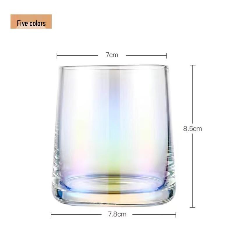 Qunrong Simple Glass Mouthwash & Toothbrush Cup