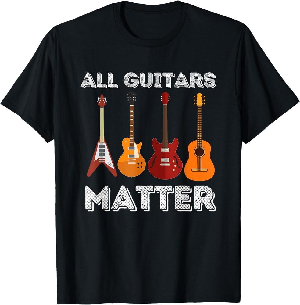 Все гитары важны - Забавная футболка в подарок гитарному любителю и гитаристу, Унисекс футболка XXL