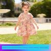Little Maven Cross-Border Export Children's Dress Summer Cute Girls' Dress European and American Style Floral Children's Dress