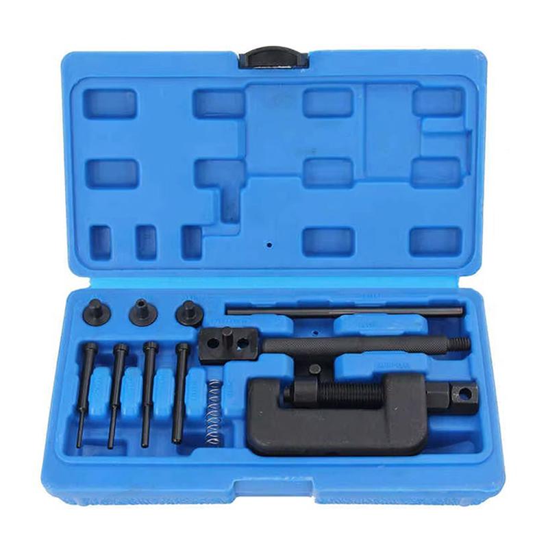 Mountain Bicycle Chain Maintenance - 13pcs Motorcycle Chain Breaker/Riveter w/ Durable O Ring