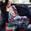 1pc. Christmas Stitch Cartoon Blanket, Festive Home Decor, Seasonal Throw for All Seasons, Unique Gift Idea for Friends and familyE048