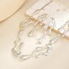 Retro Irregular Necklace Earrings Jewelry Set Fashion Personality Lava Style Necklace