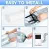 Portable AC Hose Cover Adjustable Portable Ac Insulation Home Appliances Accessories for Outdoor Wall Garage Sliding Summer