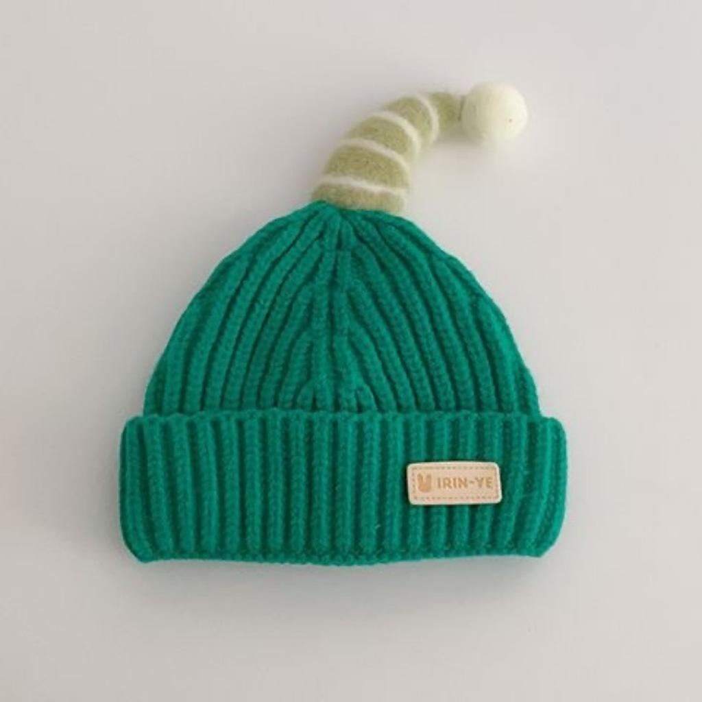 New Autumn and Winter Baby Ear Protection Hat, Warm and Cold Proof Hat, Comfortable Baby Double Ball Soft and Sticky Toe Cap