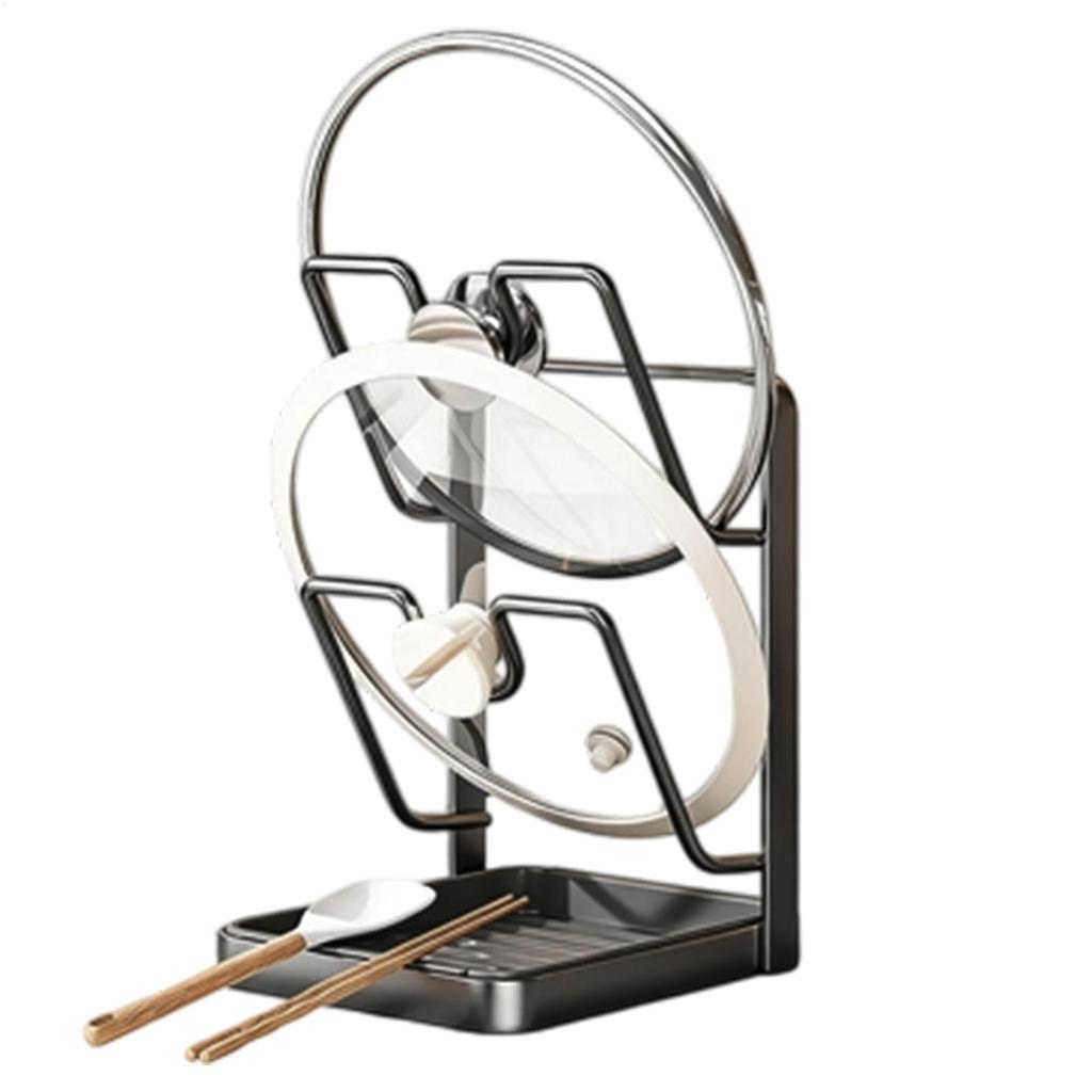 Lockorganisatör Köksredskapshållare Stöd Lock- och Skedhållare Köksorganisation Stödställ Kastrulllockshållare för Bänkskiva