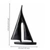 Decorative Sailing Ship Ornament | Nautical, Resin Sailboat Sculpture, for Entryway Table S
