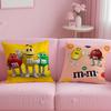popular M&M's Cushion Cover Comfortable Reversible Pillow Cover Ideal for Car Sofa Bedroom & Beyond
