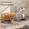 Countertop Multi-functional Kitchen Pot Lid & Cutting Board Rack with Spatula Draining Feature