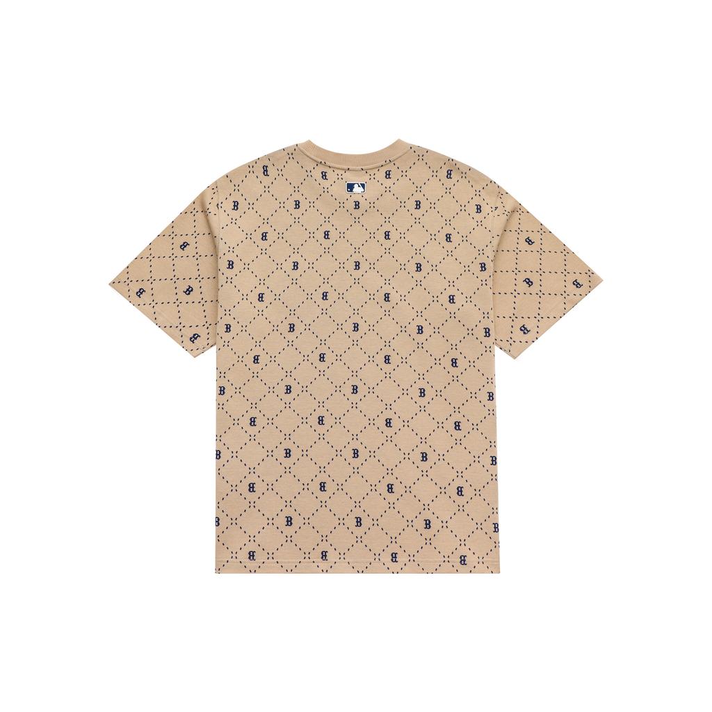 New MLB Set In Sleeve T Shirt Unisex Sandy Brown 3ATSM0533-43SAL