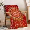 Australische Aborigine-Kunst Kreative Decke Überwurf Super Gemütlich Plüsch Wohnzimmer Sofa Couch Kindliche Geburtstagsgeschenke