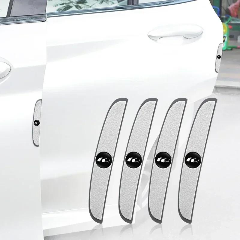 4Pcs Car Door Edge Anti-collision Strip Silicone Protection Bar For VW GTI Polo Golf Passat Tiguan Arteon Touareg CC Taigo Caddy PX7