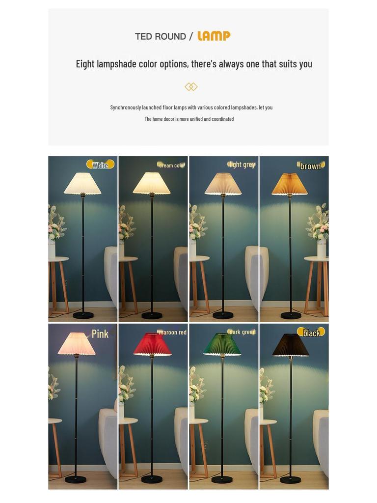 Modern Minimalist Floor Lamp for Living Room, Bedroom, Study, Sofa Side, or Hotel