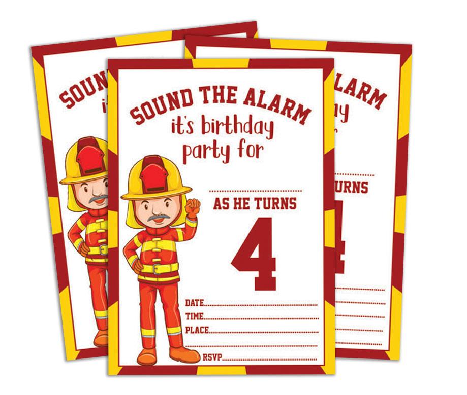 Darling Souvenir White Birthday Invitation Card 28 Pcs Fill or Write In Blank Invites Printable Party Supplies 5 x 7 Inches