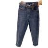 Plus Size Women's High Waist Loose Fit 2025 Autumn Straight Leg Harem Jeans
