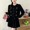 Sweet Floral Knit V-Neck Cardigan - Korean Design for Autumn/Winter