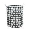 Large Japanese Style Foldable Cotton & Linen Laundry Basket for Clothes, Toys, Underwear, Snacks