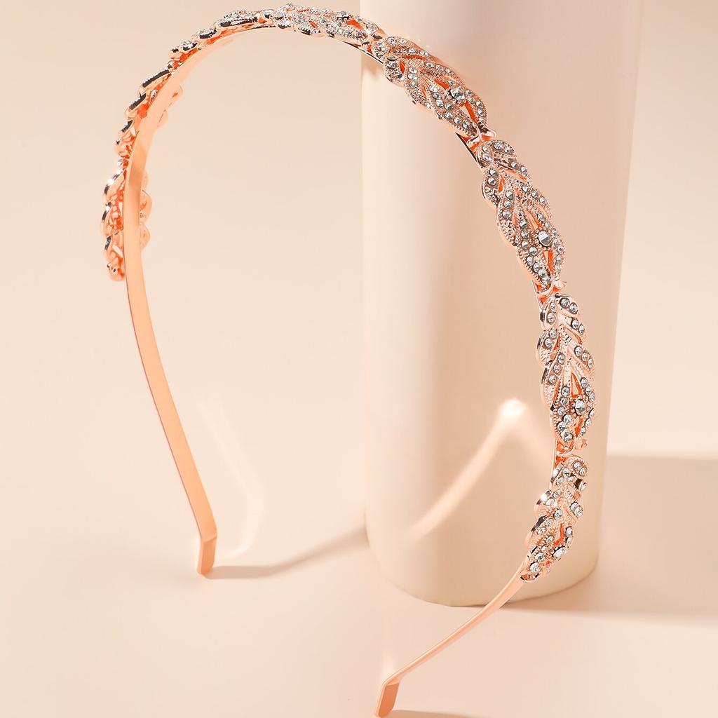 Thin Headband for Women Rhinestone Hair Accessory Slim Sparkle Bridal Wedding Daily Wear Elegant Headpiece