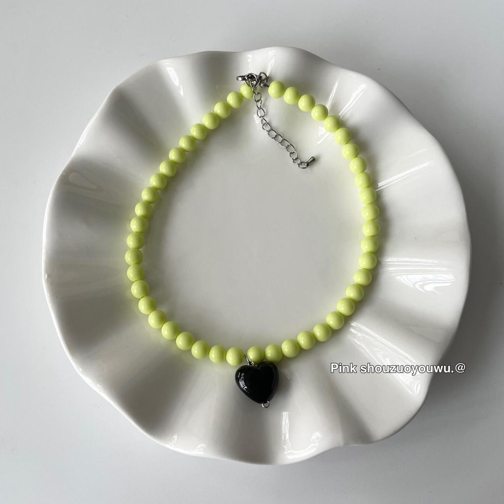 European and American cross-border y2k babes butterfly leather collar punk rock choker collarbone chain necklace foreign trade jewelry