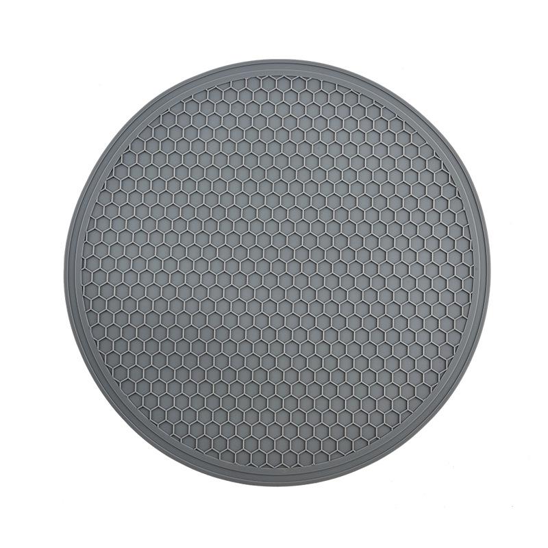Honeycomb Silicone Microwave Mat: Round, Insulated, Multifunctional Placemat for Kitchen Bowls, Plates, and Casseroles
