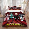 3Pcs Heroic Adventures Unite Bedding Set Soft Fabric Duvet Cover Pillowcases Christmas Xmas Halloween Gift 1 Duvet Cover 2 Pillowcase L1374