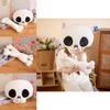 Adorable Halloween Skeleton Skull Plush Toy With Realistic Design Ideal For Festive Home Decor