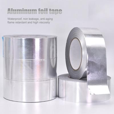 1 Roll Heat-resistant More Thicken Aluminum Foil Adhesive Tape Practical Waterproof Duct Tape for Home