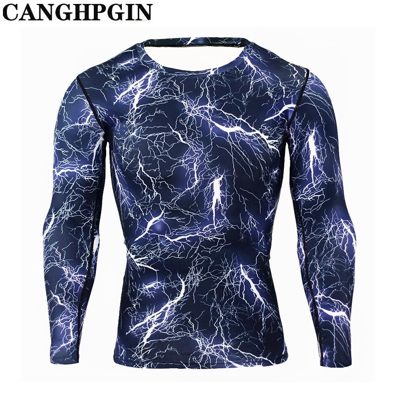 CANGHPGIN Herren Langarm-T-Shirt Laufsport Radhose Atmungsaktives, schnell trocknendes Oberteil