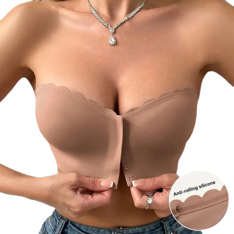 Seamless Front-Closure Wire-Free Bra - Sexy, Comfortable Support Lingerie for Women
