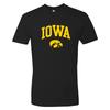 Iowa Hawkeyes Arch Logo - Premium Cotton T-Shirt