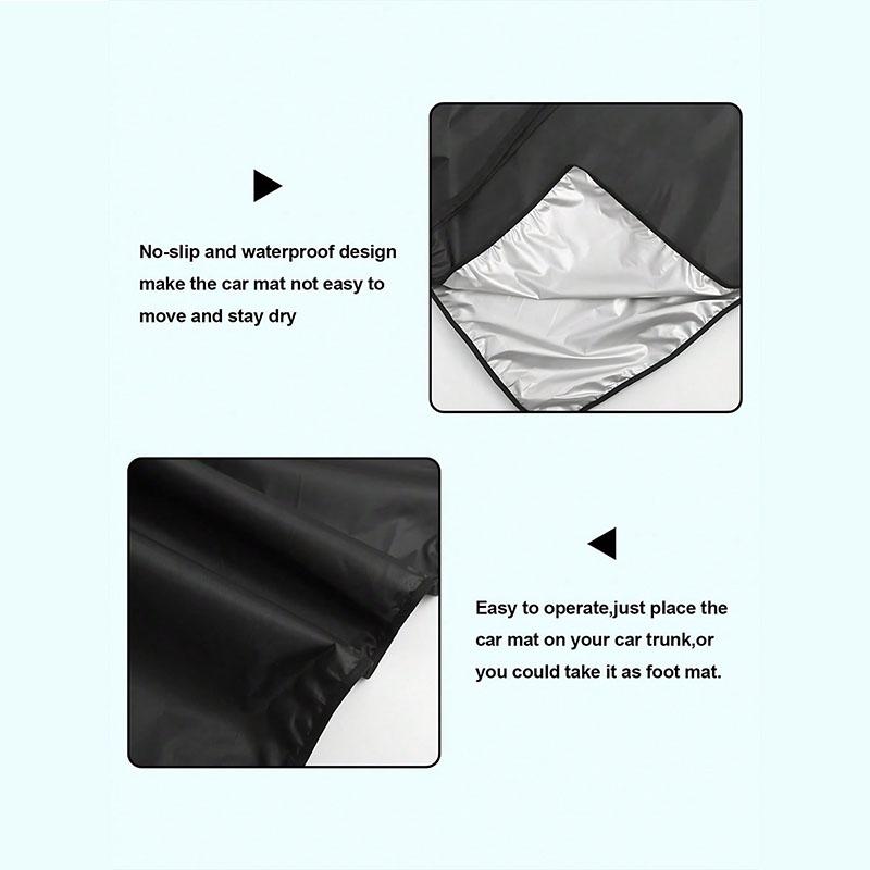 1 piece of 27.5x47.2 inch universal waterproof luggage compartment mat, suitable for cars/SUVs/trucks - foldable, anti fouling