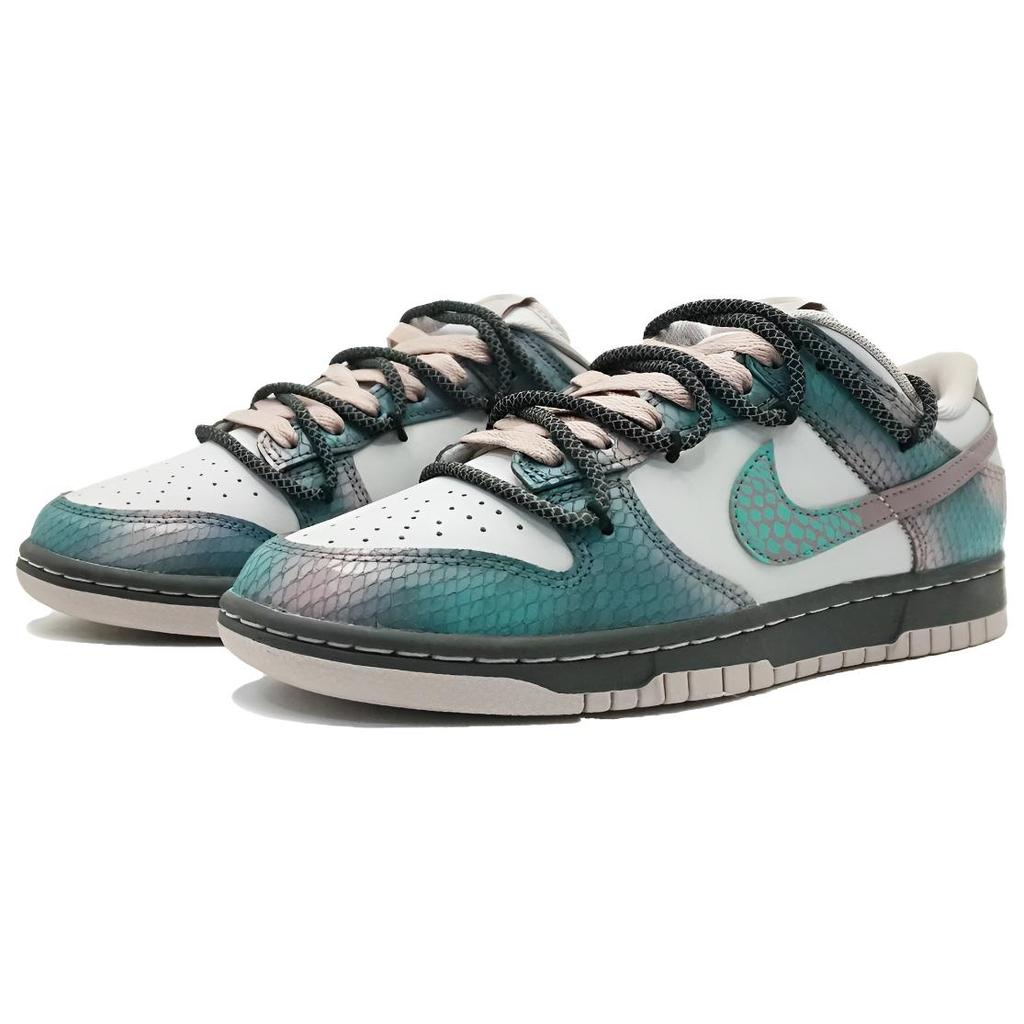 Nike Dunk Leather Low top Skateboard Shoes Unisex Cyan HV6932-299(Team-1322-)