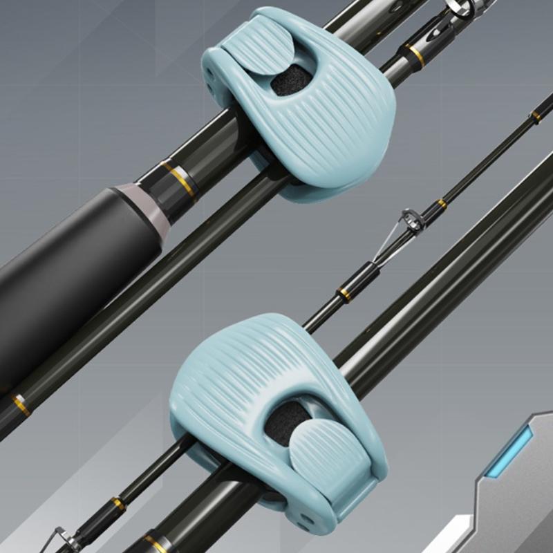 1/2/4Pcs Fishing Rod Holder Fixer Clip Portable Lure Rod Bundling Clamp Beach Fishing Pole Holder Fishing Tools Compact Design