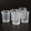 (R) 5 Pieces 100ml Clear Plastic Laboratory Measuring Cups, Simple, Easy to Use, Beautiful and Practical
