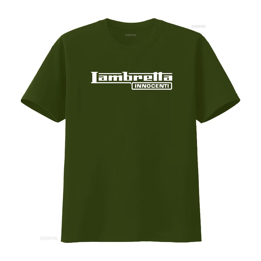 T-shirt Lambretta Innocenti Mod Skinhead Scooteriste Rudie Rudeboy Mode Streetwear Impression vintage Lavé streetwear Décontracté