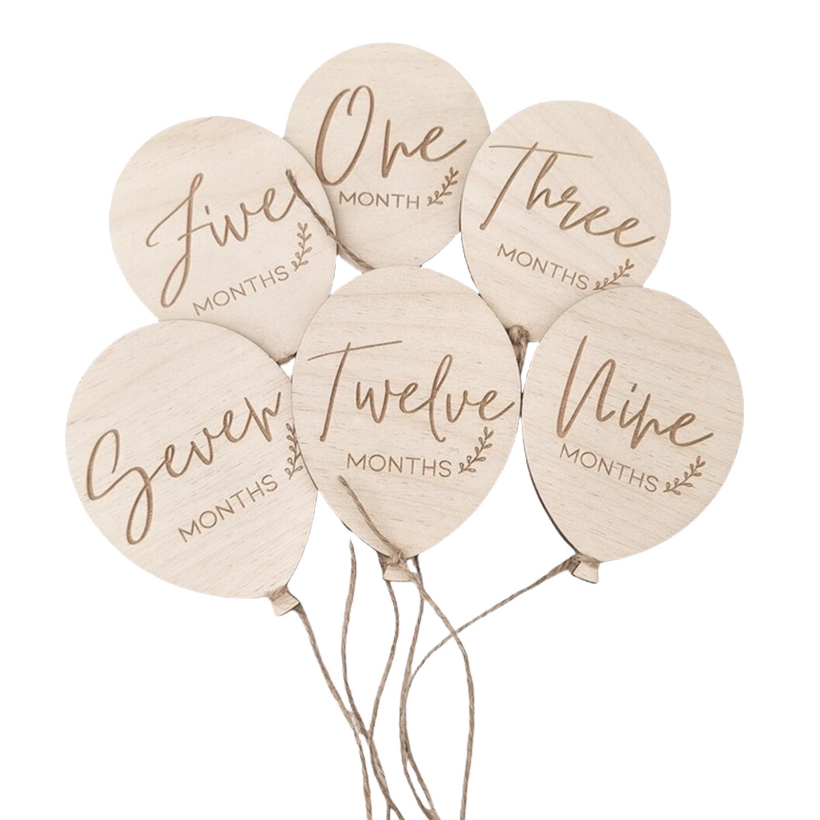 

Деревянные ежемесячные карточки ручной работы для младенцев, декоративные деревянные знаки для новоиспеченных родителей, реквизит для фотосъемки и сувениры