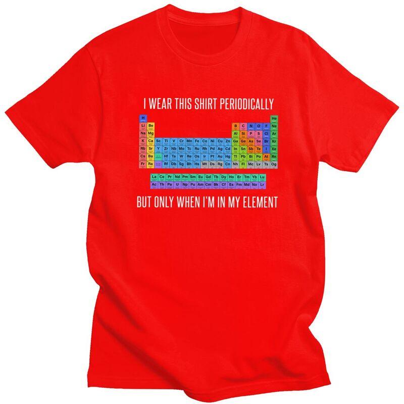 Funny Chemistry Periodic Table Science Teacher Gift T Shirts ShortSleeve Tshirt Streetwear Tee Tops Loose Oversized Clothes S