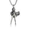 Classic Punk Mechanical Angel Warrior Pendant Necklace Men\\\\'s High Quality Metal Rock Biker Jewelry